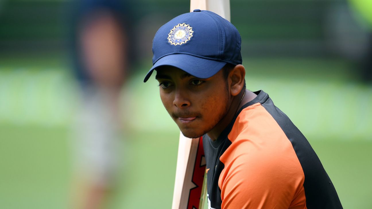 Prithvi Shaw set to return from injury in Syed Mushtaq