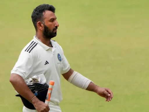 Ranji Trophy 2023 24 Cheteshwar Pujaras 17th double hundred flattens Jharkhand