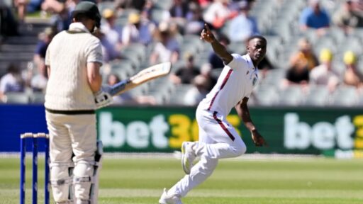 Shamar Joseph on wicket of Steven Smith Ill take