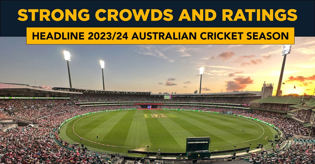 Strong crowds ratings mark Australia 202324 cricket season